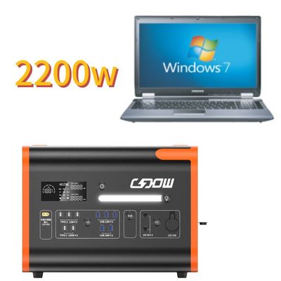 2000W/2200W/2048wh Estação de energia portátil de armazenamento de energia para acampamento com inverter de onda sinusoidal puro