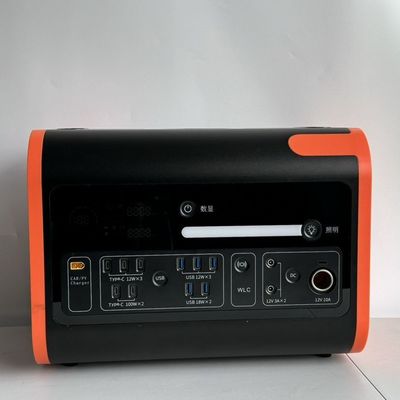 Instalação de energia móvel portátil de 800W de entrada solar Inverter de onda senoidal puro de 200W 2200W Emergência ao ar livre