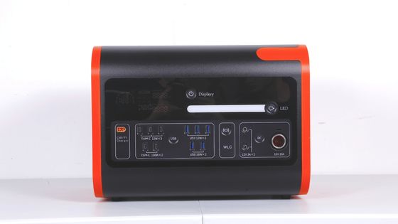 2200W40ah Carregamento sem fio Estação de energia solar em laranja quente com preto