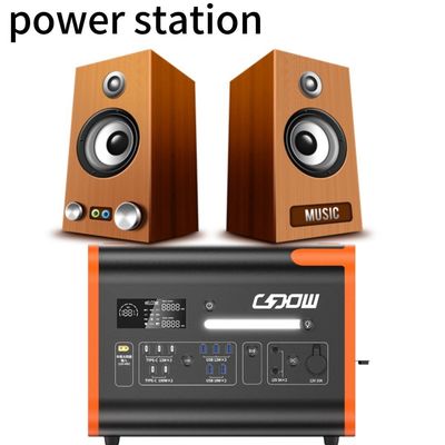 Estação de energia de bateria de lítio para emergências familiares de grande capacidade 2200W/2048wh
