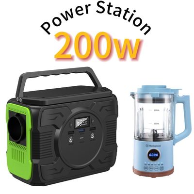 200W/173wh Bateria de lítio Estação de energia solar portátil com saída Ec5 12V/200-300A