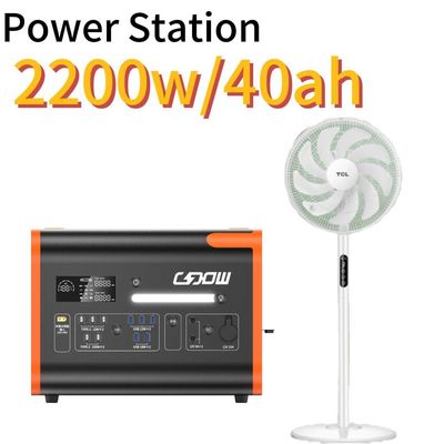 Estação de energia de emergência portátil de carregamento rápido de 1500W com projeto de proteção de segurança múltipla