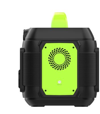 Estação eléctrica de bateria de iões de lítio ao ar livre de 600 W com iluminação LED e saída QC3.0