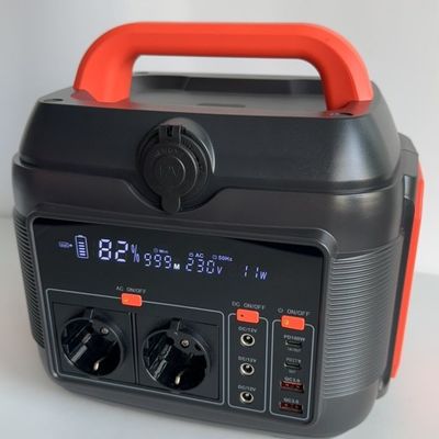 Fornecimento de energia por bateria de lítio de 600W para o mercado Aii USB Tipo C Saída DC e AC