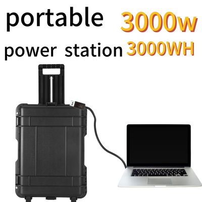 Estação eléctrica portátil de emergência exterior de 2000W/3000W com função de protecção múltipla