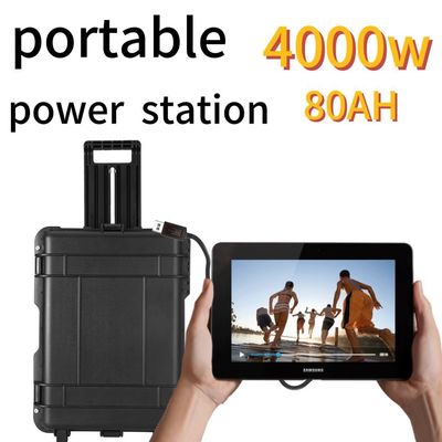 4000W80ah/UPS Sistema BMS Pure Sine Wave com bateria para solução de energia portátil