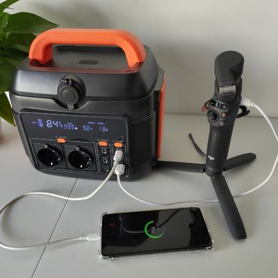 Estação de energia portátil multifuncional de 600W/576ah de 6 kg para acampamento ao ar livre e emergência