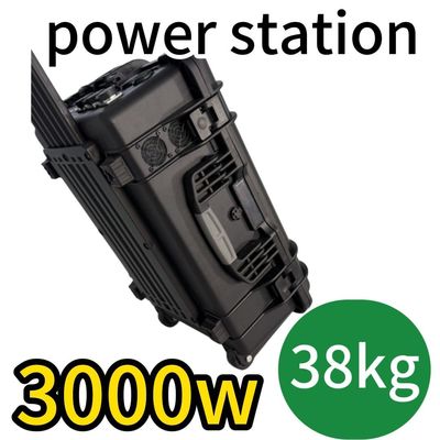 Estação de energia portátil de acampamento de 3000W Função de proteção múltipla e comunicação RS232