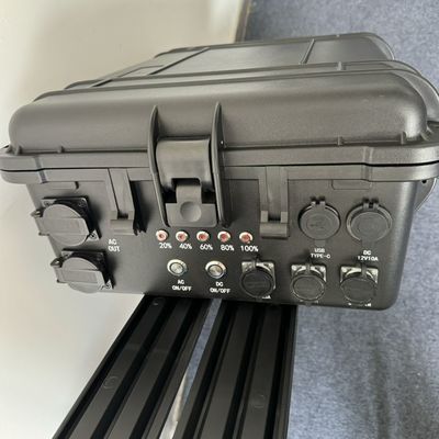 Rodas de puxa portáteis com poleia gerador solar LiFePO4 bateria 3000W 5000W