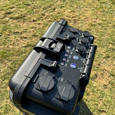 Rodas de puxa portáteis com poleia gerador solar LiFePO4 bateria 3000W 5000W