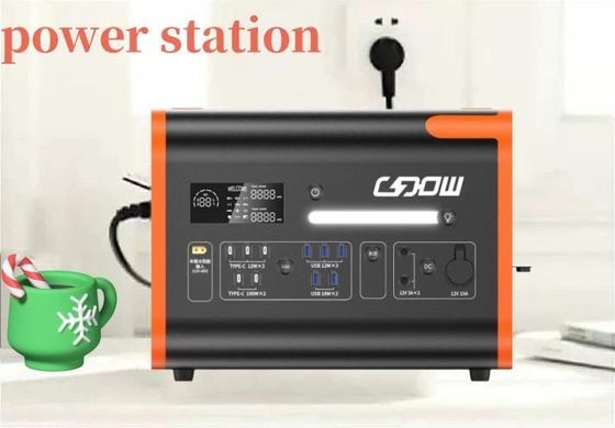 2200W AC DC Tipo C Bateria de reserva de energia de emergência Estação de energia portátil personalizável