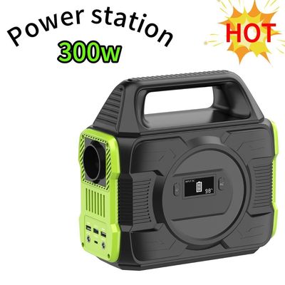 Estação de energia portátil para acampamento ao ar livre com capacidade de bateria recarregável de 300W/1200W