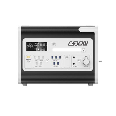 Estação de energia móvel de 3 kW com função de proteção contra sobrecarga e carregamento sem fio de 15 W