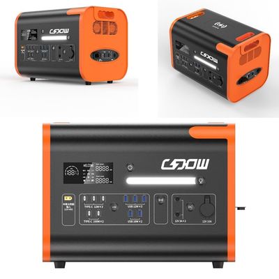 LiFePO4 Energia 2200W/2400W Gerador solar Estação de energia portátil Vida útil 2000 vezes