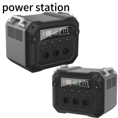 Estação de energia portátil de armazenamento de energia com 1200W de entrada AC e 3600W/3430.4wh de capacidade
