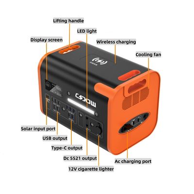 2200W 2048wh Estação de energia solar/LiFePO4 Potência móvel portátil/Inverter