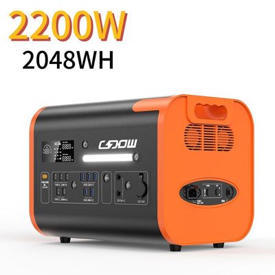 Fornecedor de energia solar de 2200W para o exterior Sistema de armazenamento de energia solar para casa em 90 minutos