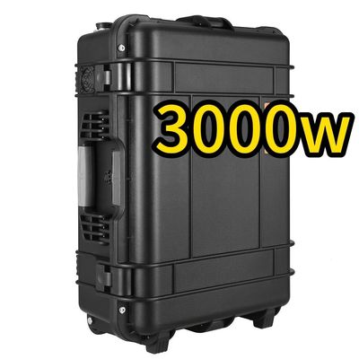 3000W/3000wh Estação de energia de armazenamento de energia portátil ABS Material de concha de liga para viagens
