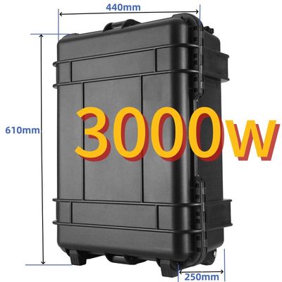 Gerador solar de energia móvel para uso externo de 3000 W com central de energia portátil de emergência