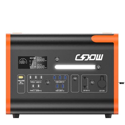 Autenticação Un38.3/Msos 2200W 220V Gerador portátil de carregamento solar de 800W para uso ao ar livre