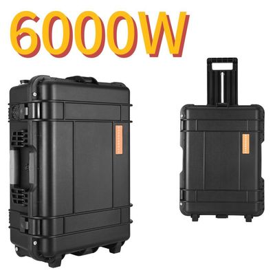 Estação de energia portátil de bateria de lítio de grande capacidade de 6000W para mercados da América do Sul