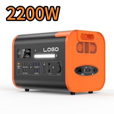 2200W de saída Estação de energia móvel portátil para emergência e armazenamento de energia