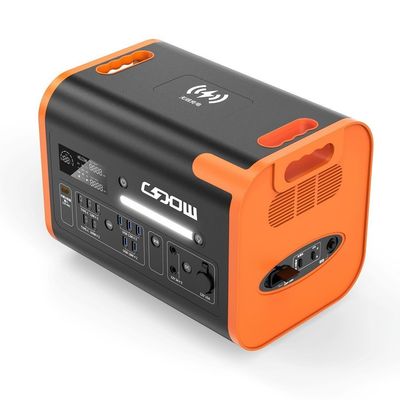 40ah gerador solar tomada de energia 2200W portátil acampamento estação de energia solar laranja preto