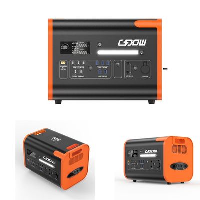 40ah gerador solar tomada de energia 2200W portátil acampamento estação de energia solar laranja preto