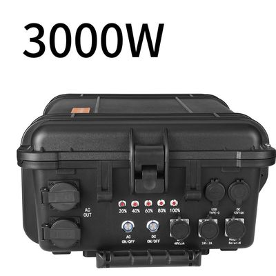 Gerador de energia portátil 3000W/3000wh Estação de energia para alimentação externa de emergência