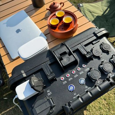 Material de concha ABS liga 5000W/4800wh caixa de barra de puxar para acampamento central de energia portátil