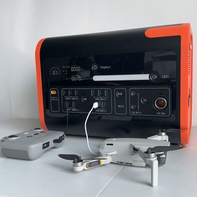 Capacidade restante 80% 5%-95%Dod AC Output Power Station para gerador móvel no local