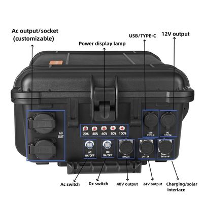 Outdoor Adventure Universal 8000W Peak Power Charging Emergency Power Portable Station (estação de energia portátil de emergência)