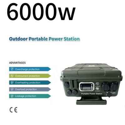 Gerador de 6000W/110V/230V com painel solar carregando sua fonte de energia de emergência