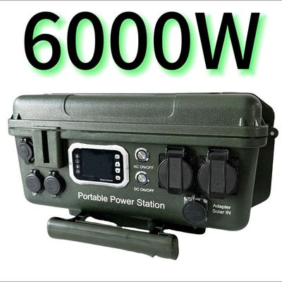 Controlador MPPT 6000W/6048wh Estação de energia móvel AC/DC portátil para produtos