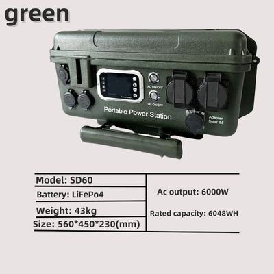 Controlador MPPT 6000W/6048wh Estação de energia móvel AC/DC portátil para produtos