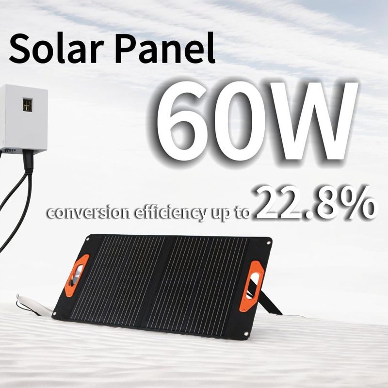 30W*2PCS Casa feita em painel solar com 56*63*4,5cm de tamanho dobrável