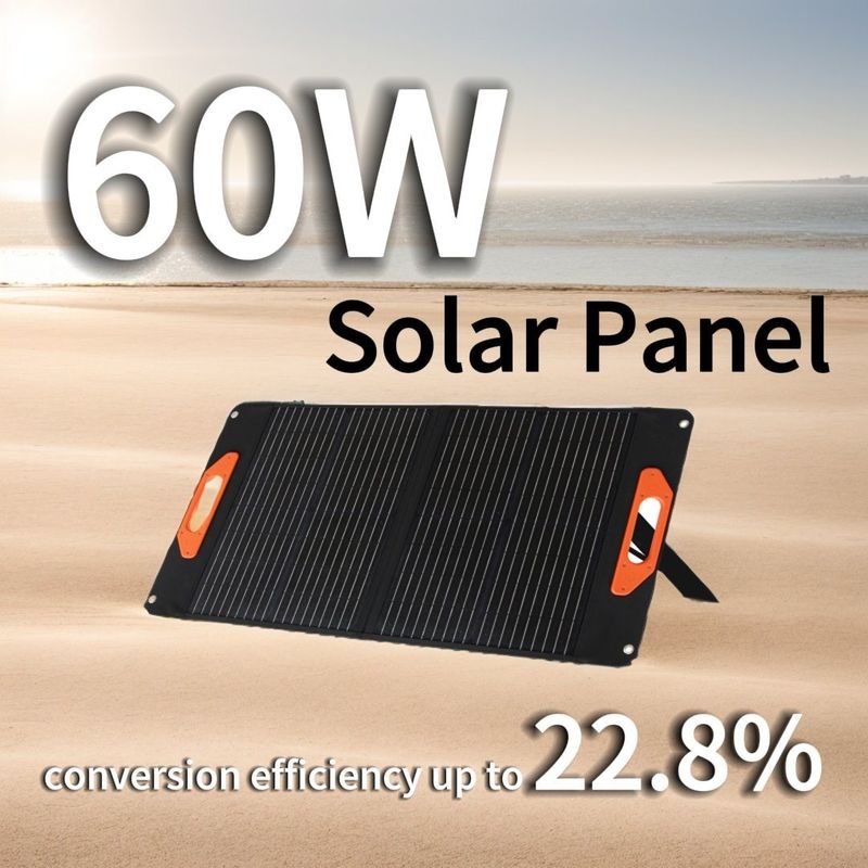 Output USB-C Pd 45W Max 5V/9V/12V/15V Painel Solar 50W 60W 100W Mono Poly