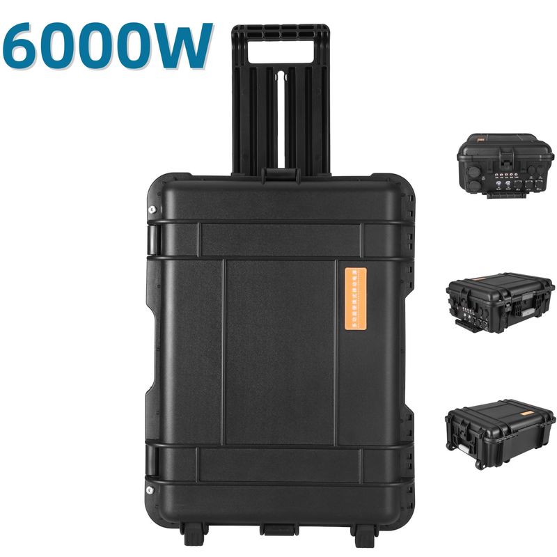 6216wh Estação eléctrica de emergência portátil para uso doméstico ao ar livre com USB/tipo-C 18W Max