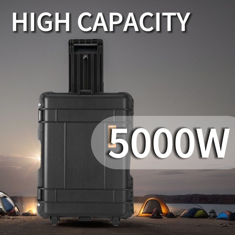 610*440*250 mm Estação de energia portátil de grande capacidade para carregamento de painéis solares ao ar livre