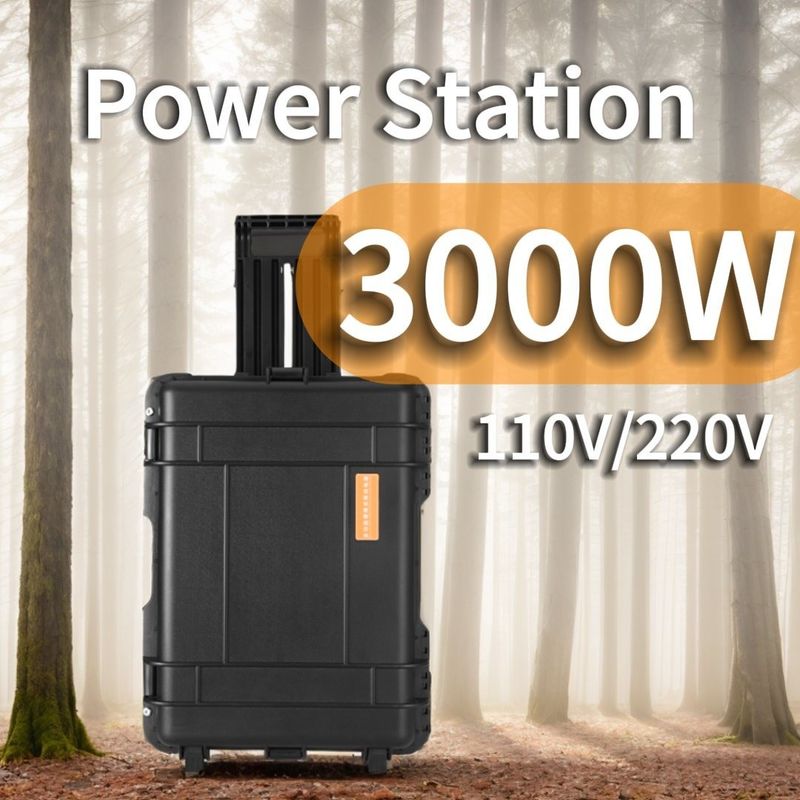 3kw Power Banks Carregador Instalado em Estação de energia de onda senoidal pura para solicitação personalizada