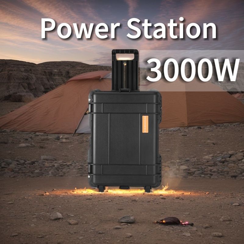 Banco de energia solar portátil de 3000W para acampamento ao ar livre Viajar Yachting Road-Adventure