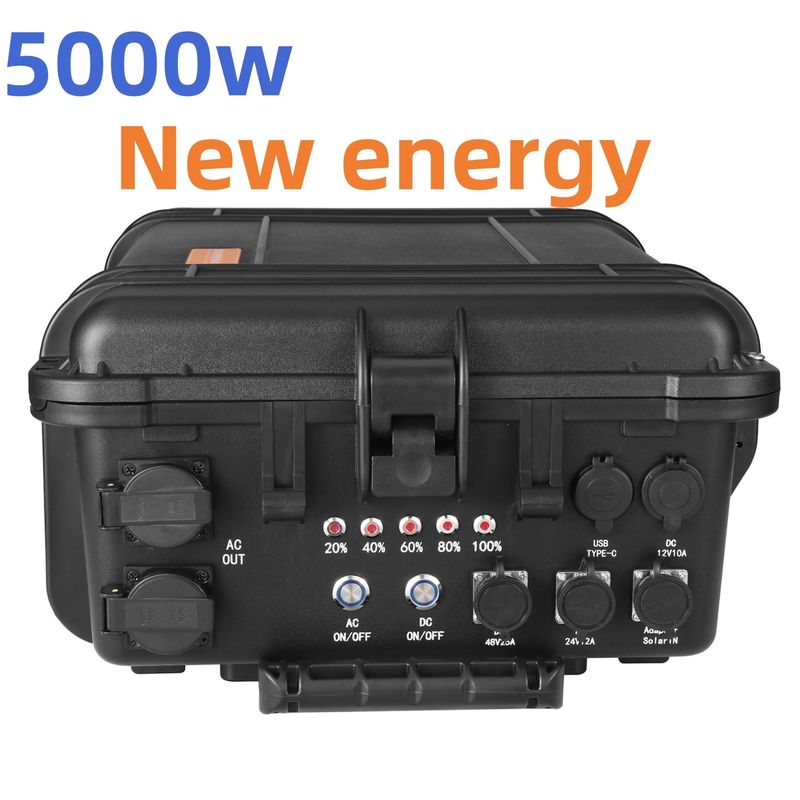 5000W AC Outlet Portátil Central de Energia Solar Gerador de Emergência Recarregável Inverter Power Bank com 110V/220V