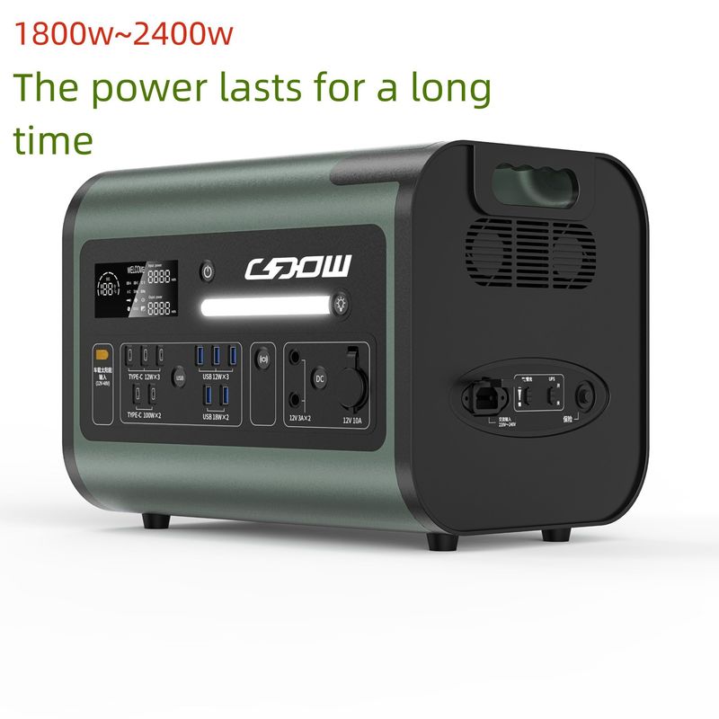 Gerador solar de 2200W para aparelhos domésticos de reserva emergência ao ar livre cerca de 25kg
