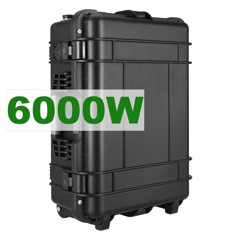 6000W Bateria de lítio ternária Gerador solar Estação de energia para atividades ao ar livre