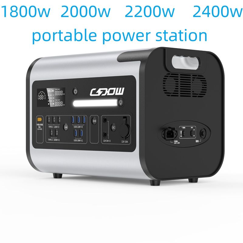 Fornecedor de energia de emergência portátil 2200W Armazenamento de energia para atividades domésticas ao ar livre