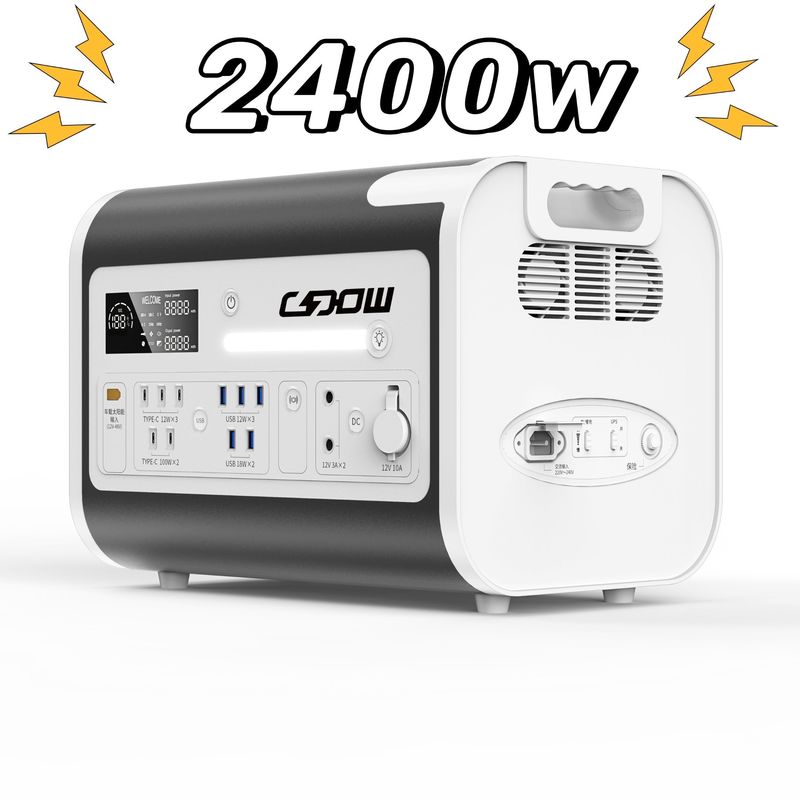 Inversor de onda senoidal puro Gerador solar para emergência ao ar livre e estação de energia de acampamento