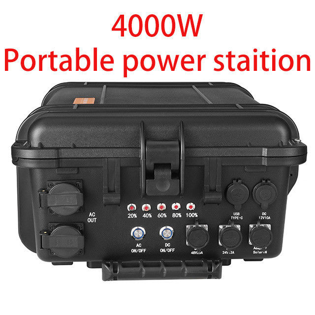 Potência de acampamento ao ar livre com grande capacidade de 4000W e gerador solar USB/tipo-C de 18W Max