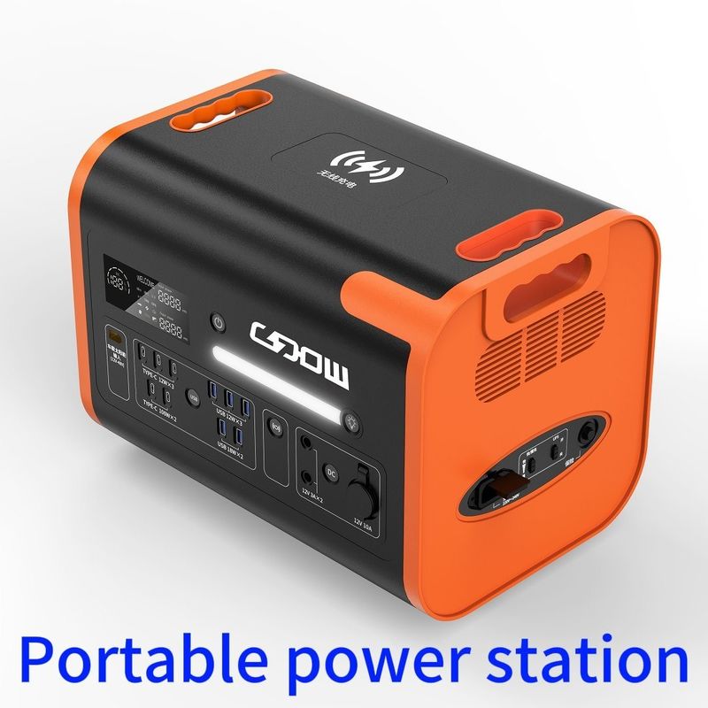 Fornecedor de energia móvel recarregável tipo-C Estação solar de 2200 W para computadores portáteis de telemóvel