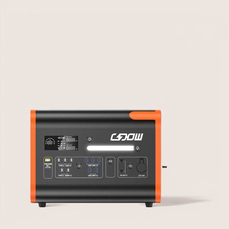 Gerador solar portátil com bateria LiFePO4 com saída e painel tipo-C 3*18W/2*100W