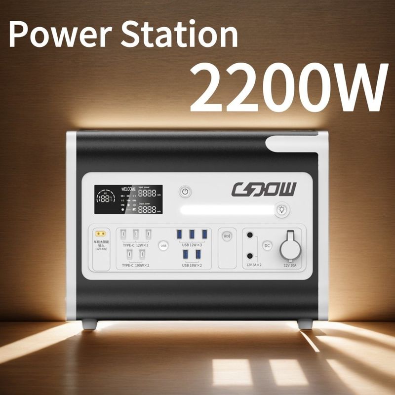 2000W 2200W Tipo preto silencioso gerador de gasolina Central de energia Banco de energia para acampamento